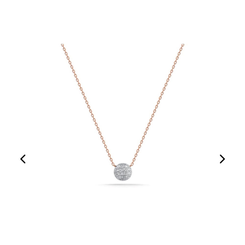 Rose Gold and Diamond necklace - Dana Rebecca